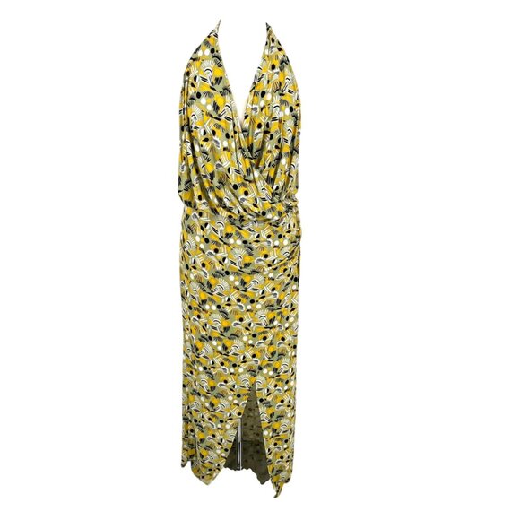 Free People Daria Floral Halter Holiday Maxi Dress Size Large NWOT - Picture 1 of 12